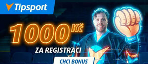 Tipsport v květnu nabízí odměnu 1 000 Kč za registraci