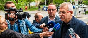 Jaroslav Tvrdík před jednáním disciplinárky