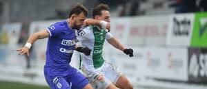 Filip Prebsl z Karviné a Dominik Hollý z Jablonce