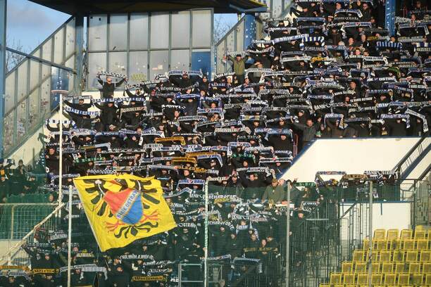 Fanoušci Baníku Ostrava v&nbsp;Teplicích