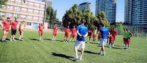 Česká reprezentace v malém fotbale během tréninku na Slovensku