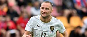 Jan Kuchta v utkání proti Kosovu