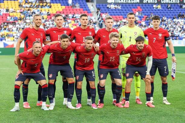 Česká reprezentace před zápasem s Guatemalou