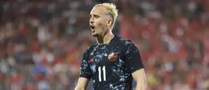 Kanadský útočník Liam Millar v přáteláku proti Irsku