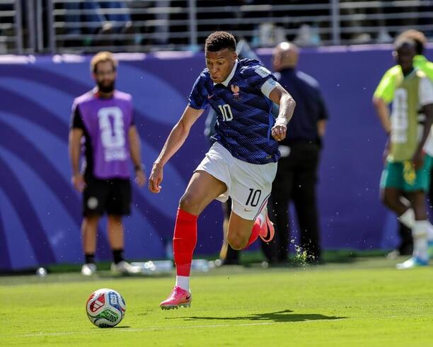 Kylian Mbappé vstřelil proti Senegalu dvě branky, trefí se i&nbsp;proti Iráku?