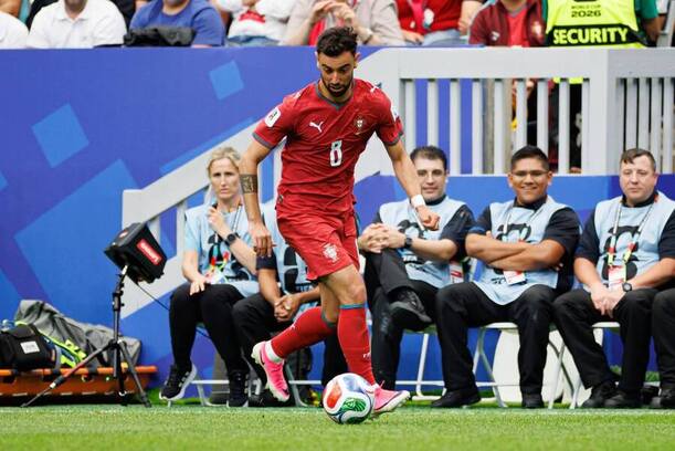 Bruno Fernandes během zápasu s&nbsp;DR Kongo