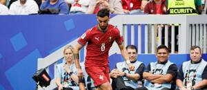 Bruno Fernandes během zápasu s DR Kongo