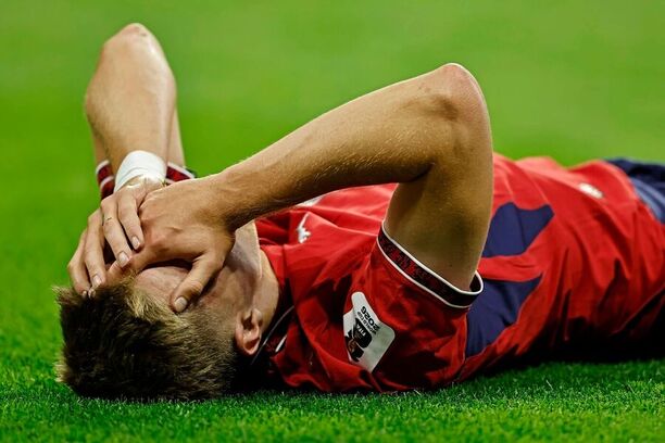 Zklamaný Lukáš Červ po utkání s Mexikem