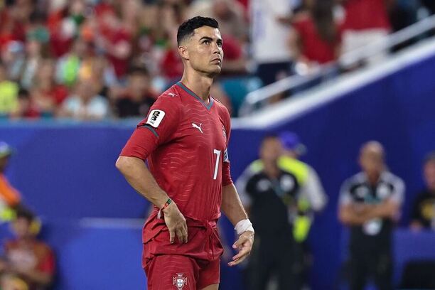Cristiano Ronaldo během remízy Portugalska s&nbsp;Kolumbií