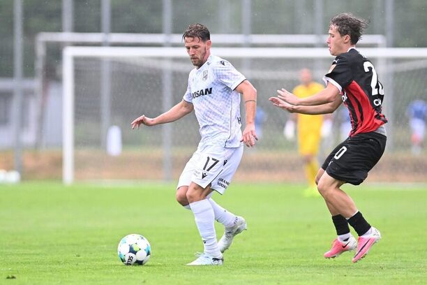 Patrik Hrošovský během zápasu Plzně s&nbsp;Trnavou