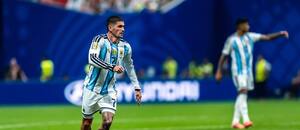 Rodrigo de Paul během utkání Argentiny s Egyptem