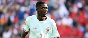 Francouzský útočník Ousmane Dembélé ve čtvrtfinále proti Maroku na MS 2026