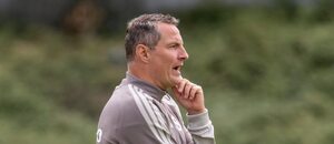Trenér Sparty Brian Priske během utkání s Opavou