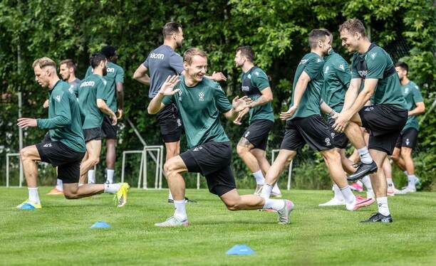 Hráči FK Jablonec. V&nbsp;čele útočník Jan Chramosta