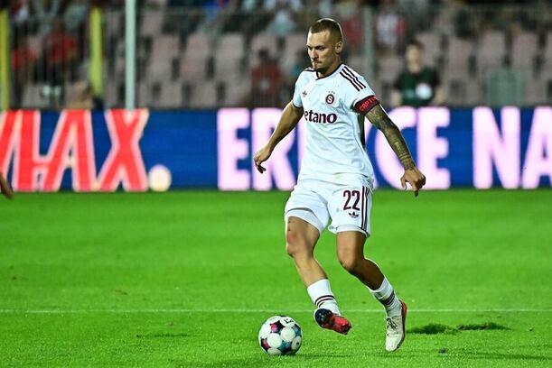 Lukáš Haraslín během prohry Sparty se Zbrojovkou