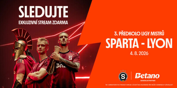 Sledujte zápas Sparta–Lyon na Betano TV