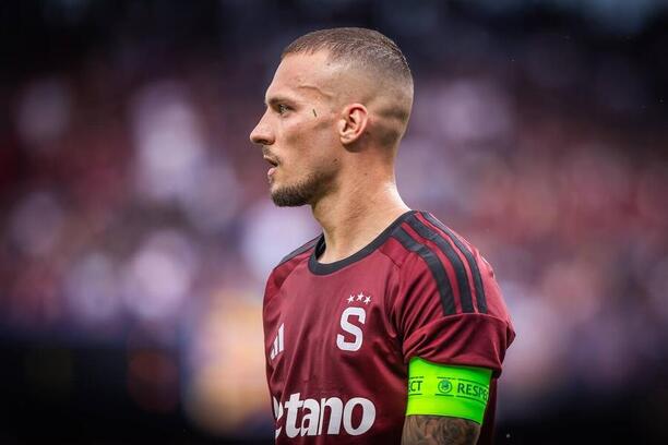 Lukáš Haraslín během utkání Sparty se Zlínem