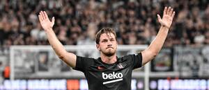 Semih Kilicsoy vstřelil jediný gól v prvním utkání Hradce s Beşiktaşem