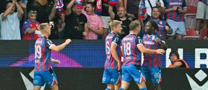 Fotbalisté Plzně slaví gól 
