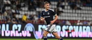 Péter Baráth během výhry Olomouce nad Pardubicemi