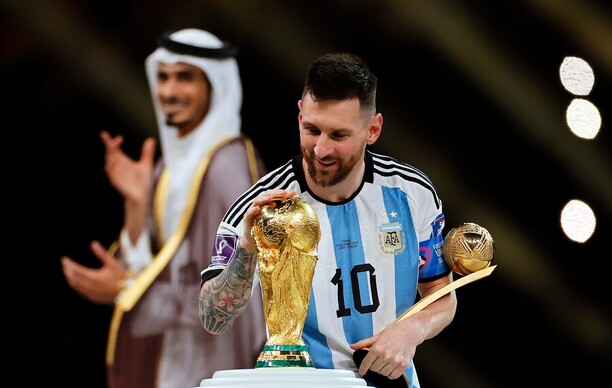 Lionel Messi v&nbsp;dresu Argentiny získal v&nbsp;roce 2022 titul mistra světa