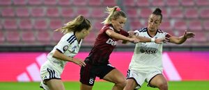 Laura Retkesová během prvního zápasu mezi Spartou a Servette