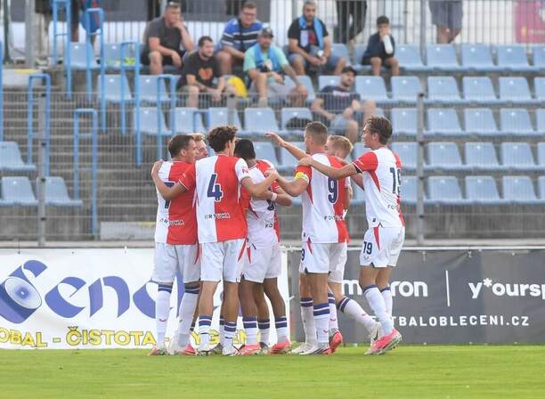Slavia B remizovala v&nbsp;Ústí 1:1