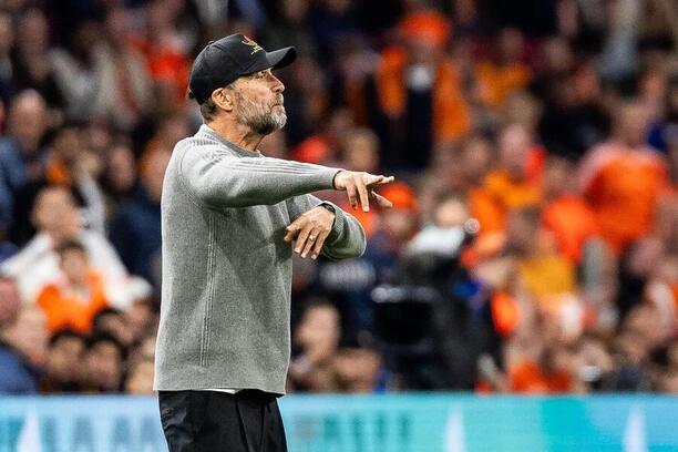 Jürgen Klopp během remízy Německa v&nbsp;Nizozemsku