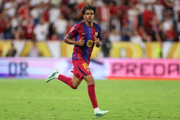 Barcelona se v&nbsp;8. kole La Ligy utká s&nbsp;Getafe, na snímku Lamine Yamal