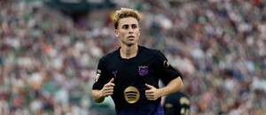 Fermín López během výhry Barcelony nad Betisem