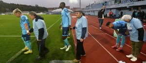 Fotbalisté Ústí zaujali minulý týden nástupem na trávník po boku důchodců