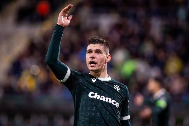 Jiří Sláma během utkání Jablonce s&nbsp;Brightonem